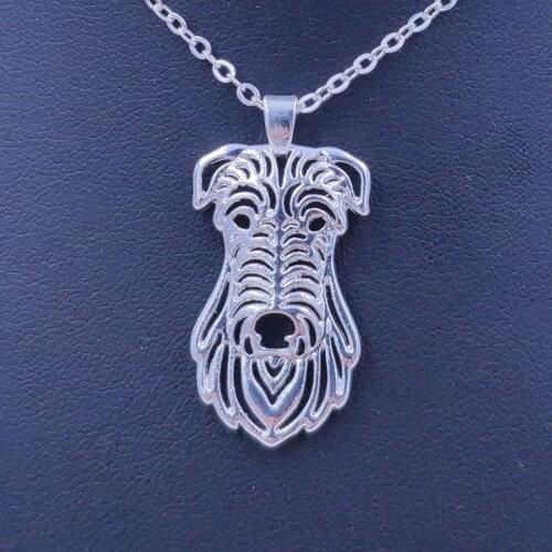 Cute Scottish Deerhound Necklace Dog Animal Pendant Gold Silver Plated Jewelry For Women Male Female Girls Ladies Boys N153