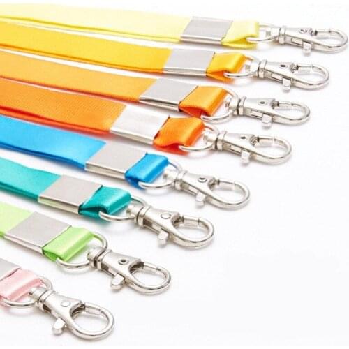 Hanging Neck Rope Lanyard Camera USB Holder ID Pass Card Name Badge Holder Keys Metal Clip