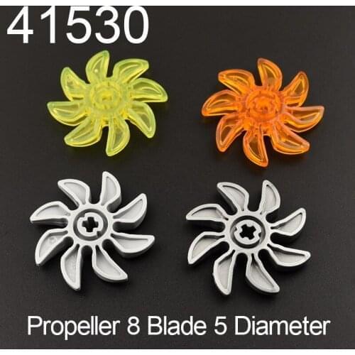 10PCS 41530 High-tech Propeller 8 Blade 5 Diameter Building Block Bricks Accessories Parts MOC DIY Education Build Toys
