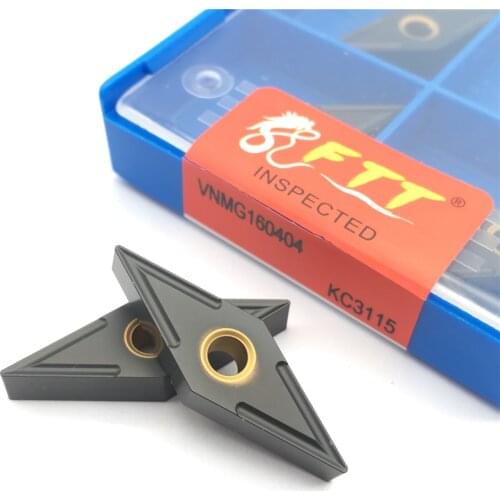 VNMG160404 KC3115 high quality CNC Carbide Inserts Machine Cutting Tools External Turning Coated Carbide for cast iron