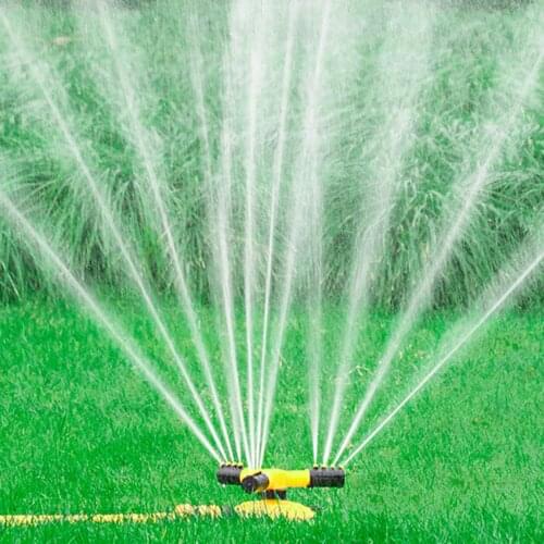 Garden Sprinklers Automatic Watering Grass Lawn 360 Degree Rotating Water Sprinkler 3 Arms Nozzles Garden Irrigation Tools