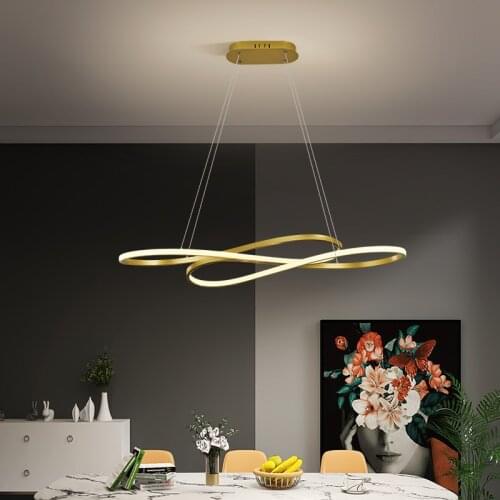 Modern LED Living Dining Room Chandelier Lamp Suspension Luminaire Suspendu Chandeliers Lighting Lamp de techo colgante