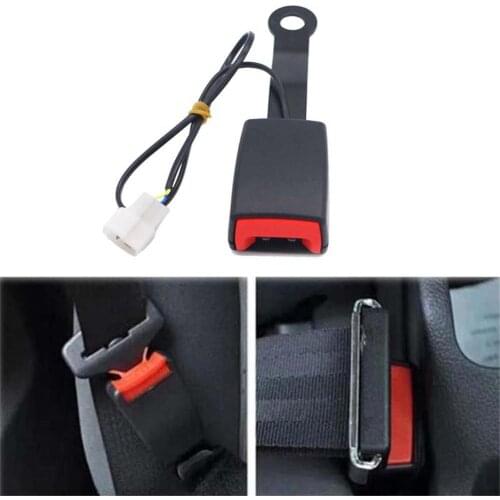 High quality Car Seat Belt Lock Camlock Durable Reliable Car Front Seat Belt Buckle Socket Plug Connector with Warning Cable