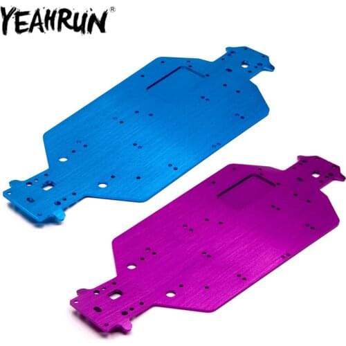 YEAHRUN HSP Aluminum Alloy Metal Chassis Plate for 1/10 Buggy Monster Bigfoot Truck HSP 94111 94170 94107 94118 Upgrade Parts