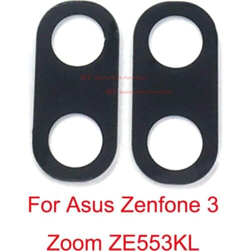 New For Asus Zenfone3 Zenfone 3 Zoom ZE553KL Back Camera Glass Lens Rear Camera Lens Glass Cover Replacement Parts