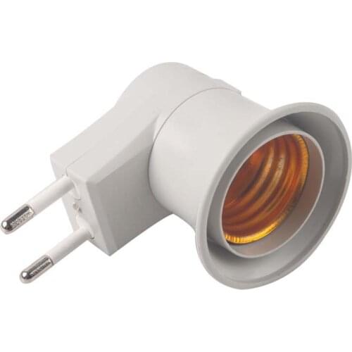 1 Pc Wall Plug PVC shell Switch E27 White Screw High Quality Plastic Switch Lamp Holder