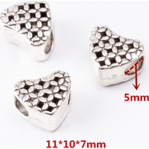 20 pcs/lot Fashion zinc alloy Metal Large Hole Beads charms DIY European Bracelet jewelry Fittings making 6859