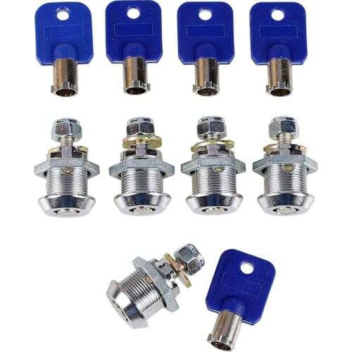 5x 5/8" Arcade Locks Short Cash Door Tool Box Tubular Cam Locks + 5 Alike Number Keys for Arcade Machine Video Game Consoles