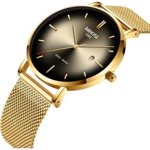 NIBOSI Mens Watches Top Brand Luxury Waterproof Sport Watch Men Ultra Thin Watch for men Quartz Watch Casual Relogio Masculino