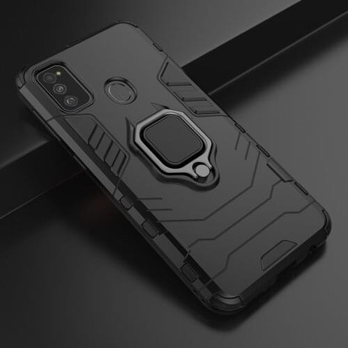 For Samsung Galaxy M20 M30 Case Ring Holder Armor Soft Silicone Bumper For M30 Phone Case Finger Ring shockproof Fundas