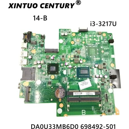 For HP Pavilion Sleekbook 14 laptop DA0U33MB6D0 698492-001 HM77 I3-3217U DDR3 integrated motherboard Fully tested