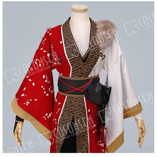 COSPLAYONSEN Ensemble Stars AKATSUKI Hasumi Keito Cosplay Costume red white Full Set