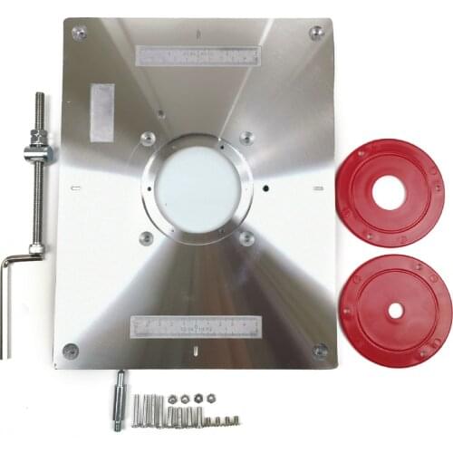 Multifunctional Aluminum Alloy Router Table Insert Plate Trimmer Engraving Machine Tool Woodworking Bench