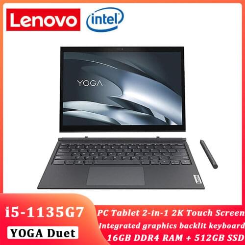 2021 New Lenovo Yoga Duet 2-in-1 Laptop PC 2K Touch Tablet+Keyboard intel i5-1135G7 16GB 512GB SSD Touch ThunderBolt4 Ultraslim