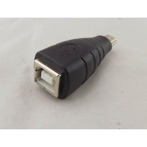 1pcs USB 2.0 Type B Printer Female To Mini USB 5 Pin Male Plug Adapter Convertor