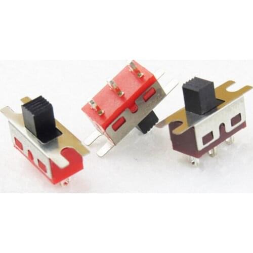 SS12E07G5 toggle switch 3 feet 2 gears with fixed ear SPDT 1P2T handle 5MM