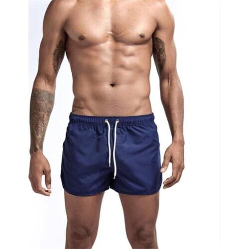 New Summer Men Swimsuit Beach Wear Sport Swim Trunks Boy Surf Swimming Shorts Swimwear Boxer Quick Drying Briefs Zwembroek Heren