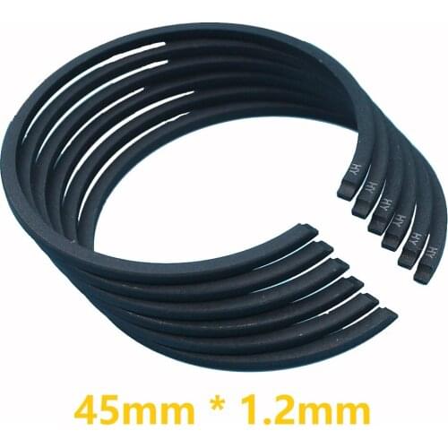 6pcs/lot Piston Ring 45mm * 1.2mm Fit Komastu Zenoah G5200 Chinese Chainsaw 5200 52CC YD52 TOPSUN Zomax STIGA ALPINA Anova ama