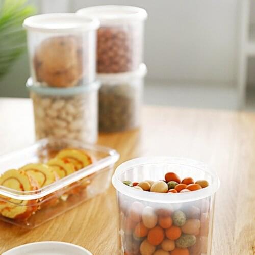 0.5L Transparent Sealed Multi-grain Storage Box Food Storage Container Kitchen Refrigerator Box Tank Transparent Sealed Tank