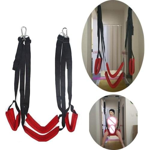 Luxury Soft Material Sex Furniture Fetish Bdsm Bandage Love Sex Swing Chairs Hanging Door Sex Erotic Toys For Couples Women