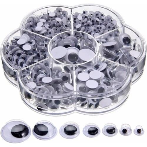 700PCS Self Adhesive Giant Wiggly Googly Eyes for DIY Art Craft Toys Children Hand Scrapbooking Arts Decor Eyes Craft Supplies
