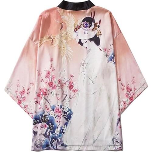 Modern Improved Autumn Kimono Japanese Oriental Cardigan кимоно японский стиль Male Female High-quality Daily Street Wear