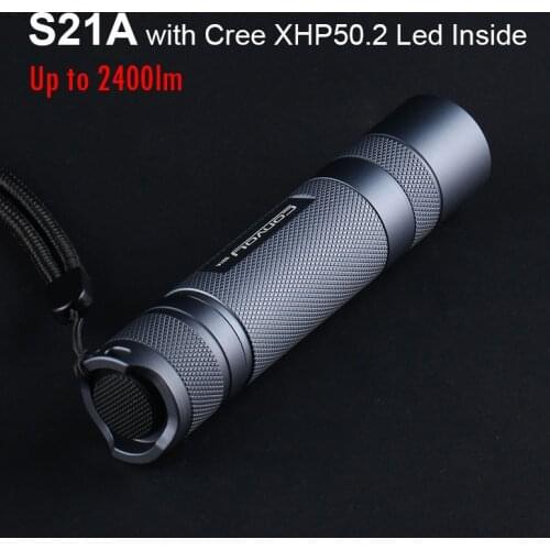 Super Powerful Led Flashlight Convoy S21A with Cree XHP50.2 Linterna 21700 EDC Torch Portable Flash Light Camping Work Latarka