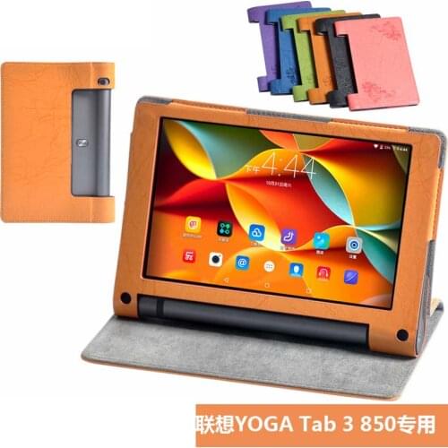 Slim Magnet Print Leather Cover Stand Holder Pouch Case Funda Capa For Lenovo Yoga Tab 3 8" YT-850F YT-850L YT-850M 850F Tablet