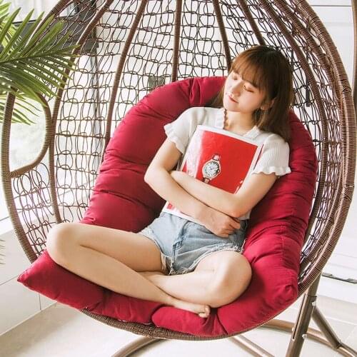 Thicken Swing Single Sofa Mat Fluffy Throw Pillow Removable Hanging Basket Seat Cushion Chair Pad Decoration Household
