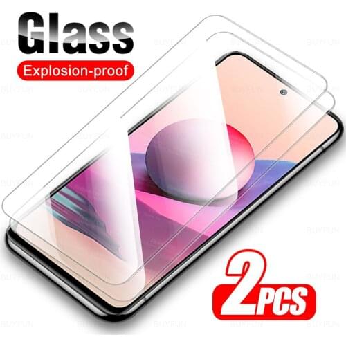 For Redmi Note 10s Glass 2Pcs Protective Tempered Glass For Xiaomi Redmi Note 10 s Note10s Note10 4G Screen Protector Cover Film
