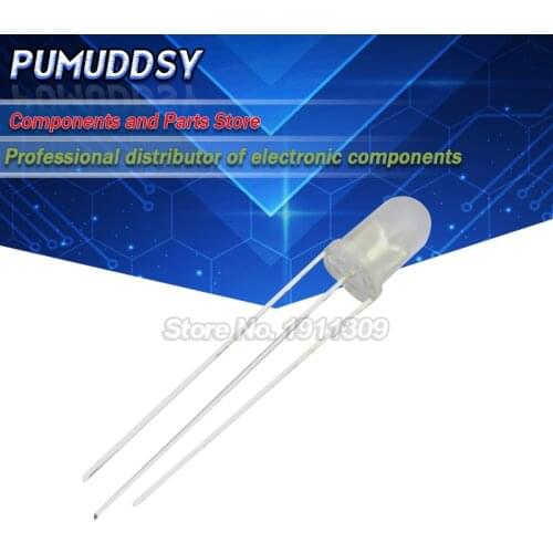 100PCS LED 5mm Round Diffused Red & Green two Color Common cathode LED Diode Light Emitting Diode