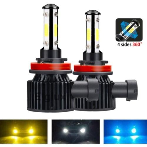 2PCS LED Car Headlight Bulbs H7 H8 H9 H11 H13 9007 5202 LED 9005 HB3 9006 9004 HB4 9012 Auto Lamps 6500K LED Bulb Headlamp