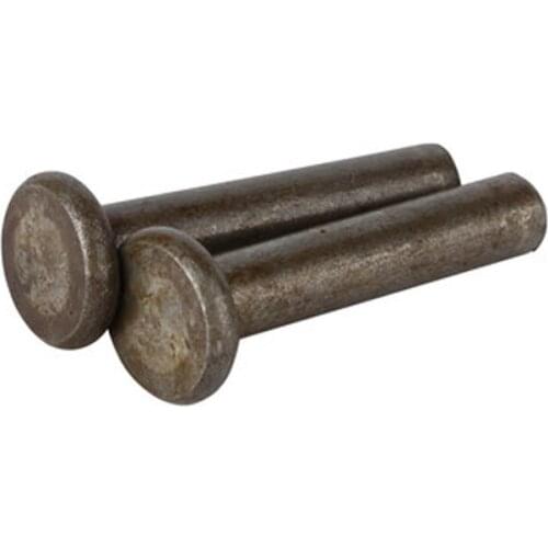 3pcs M10 GB109 Solid flat iron rivets Hand tapping True color 12mm-60mm Length