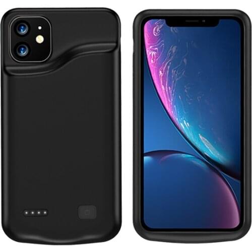 For iPhone 11 Pro MAX Battery Charger Case Portable Battery External Pack Soft Silicone Power Bank Charge Cover For iPhone 11
