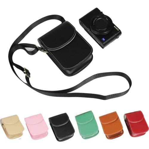 New PU Leather Camera Case Bag For Sony ZV1 RX100 VII HX90 RX100M2 RX100M3 M4 RX100 VI RX100 VII RX100 VI WX500
