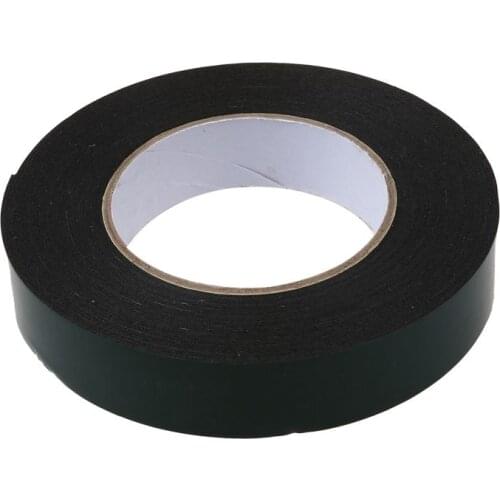 Black Super Strong Permanent Double Sided Self Adhesive Foam Car Trim Body Tape width:25Mm