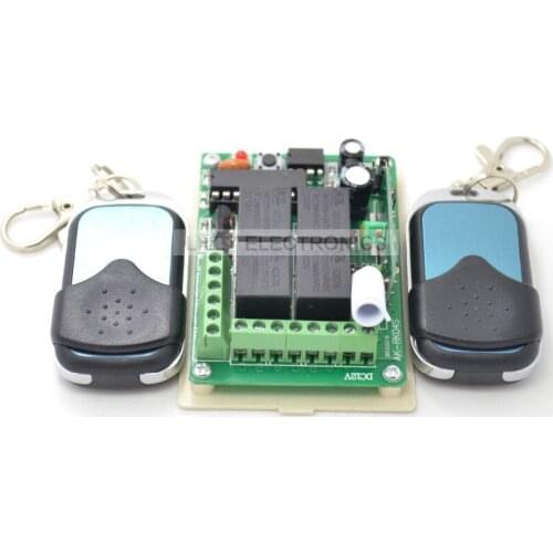 DC12V 10A 4CH 1 Receiver Learning Code & 4 Buttons 2 Transmitter 100M 315MHz