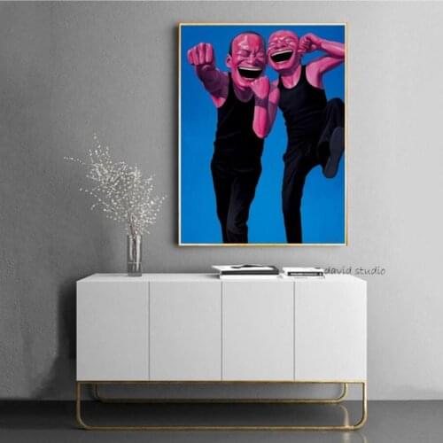 Fine Art Humous Artworks By Hand Painted On Canvas For Wall Picture Decoration Oil Painting For Decorative