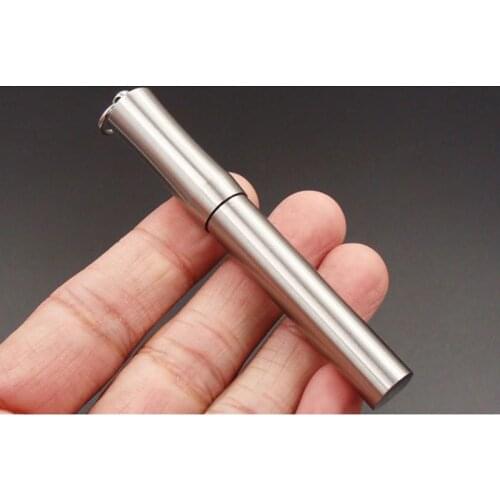 Pocket Travel Pocket Toothpick Holder Waterproof Stainless Steel Pill Case Box Container With Key Ring Titanium Alloy Toothpicks