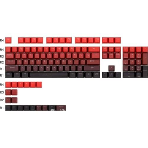 Top print keycap PBT Backlit Lighting 84 keys 68 layout 108 keyboard OEM mechanical keyboard keycaps