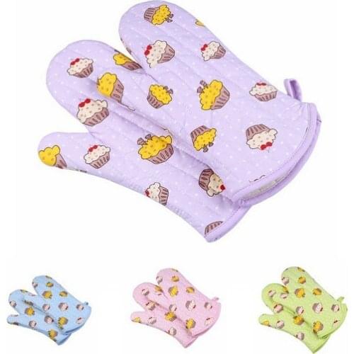 1PC Microwave Oven Gloves Kitchen Cooking Cotten Oven Mitts High Temperature Non-slip Glove Thickening Protect Hand ELB 216