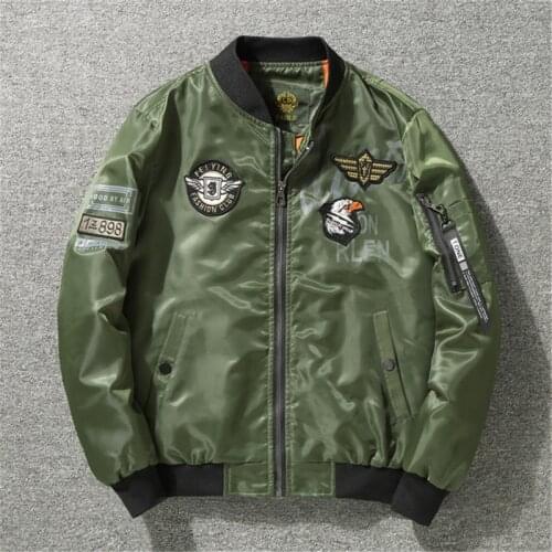 MA1 Bomber Jackets Men Blue Angels Flying Tigers Air Force Pilot Coats Windbreaker Hip Hop Men Street Clothing
