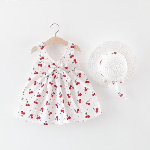 Summer Toddler Baby Floral Dress Newborn Girl Flowers Dresses Lovely Mesh Costume Kids Girls Bow Vestidos 6-24M