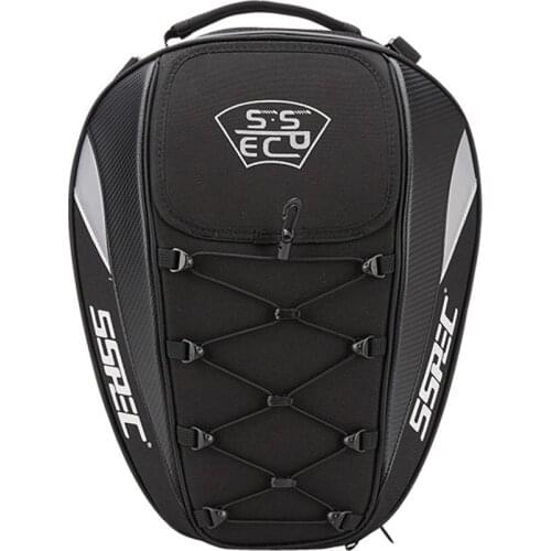 New Motorcycle Helmet Basketball Waterproof Large Capacity Tail Bags Cycling Helmet Storage Multi-Function Bag