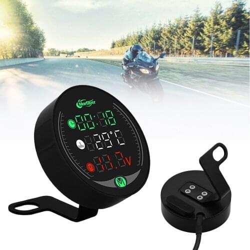 5-In-1 Motorcycle Multi-Function Meter Water Temperature Time Voltmeter For Honda XR250 XR400 XR125 xr 250 400 BMW R1200ST