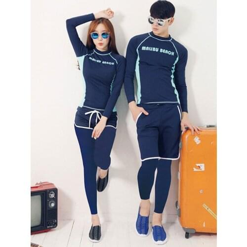 Mens Womens Rashguard Swim Shirts & Leggings Compression Tight Fit Long Sleeve Rashguards Surf Swim DIve Yoga Run Sports Suits