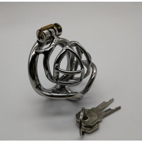 New! Prevent Extramarital Sex,Cock Cage,Stainless Steel Male Chastity Device,Penis Lock,Cock Ring,Chastity Belt,Sex Toy,127