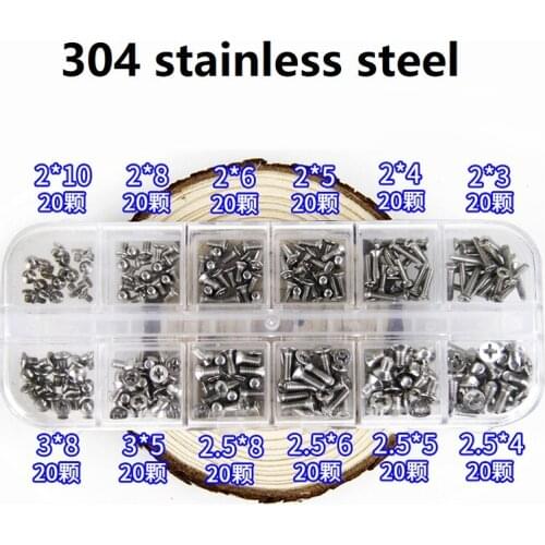 WZSM New M2 M2.5 M3 laptop universal 304 Stainless Steel screws for Lenovo ASUS Sony Dell HP Acer