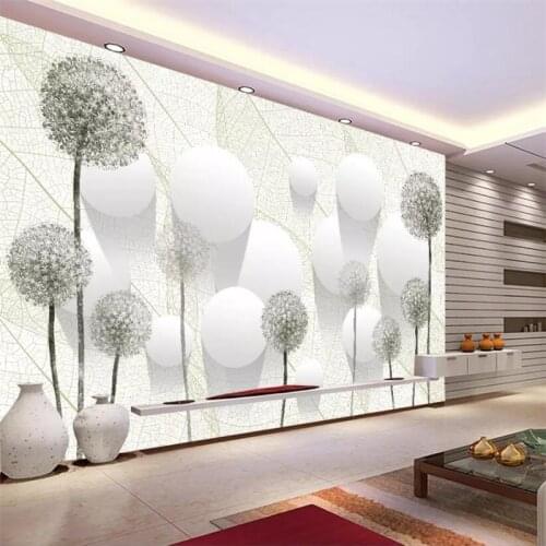 Beibehang Custom wallpaper 3D photo murals dandelion flower ball TV background wall papers home decor papel de parede wallpaper