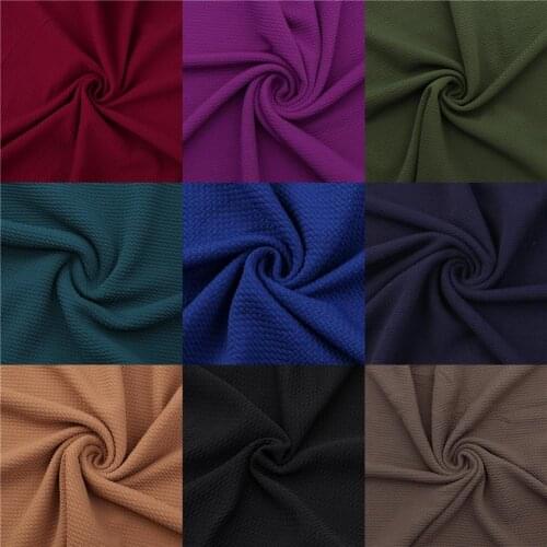 1/2yard Solid Color Bullet FabricTextured Liverpool 4 Way Stretch Spandex Knit Fabric For Baby HeadWrap Bummies Patchwork Tissue
